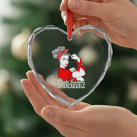 Stroke Survivor Unbreakable Heart Crystal Glass Ornament Stroke Awareness Gift