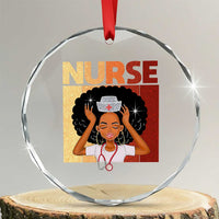 Strong Black Nurse Crystal Glass Ornament Black History Medical Professional Gift - Wonder Print Shop