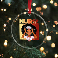 Strong Black Nurse Crystal Glass Ornament Black History Medical Professional Gift - Wonder Print Shop