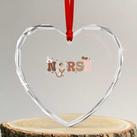 Strong Black Nurse Heart Crystal Glass Ornament African American Healthcare Hero Gift - Wonder Print Shop