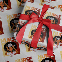 Strong Black Nurse Wrapping Paper Roll Black History Medical Professional Gift - Wonder Print Shop