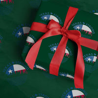 Strong Texas Wrapping Paper Roll Retro Flag Resilient Texans Pride - Wonder Print Shop