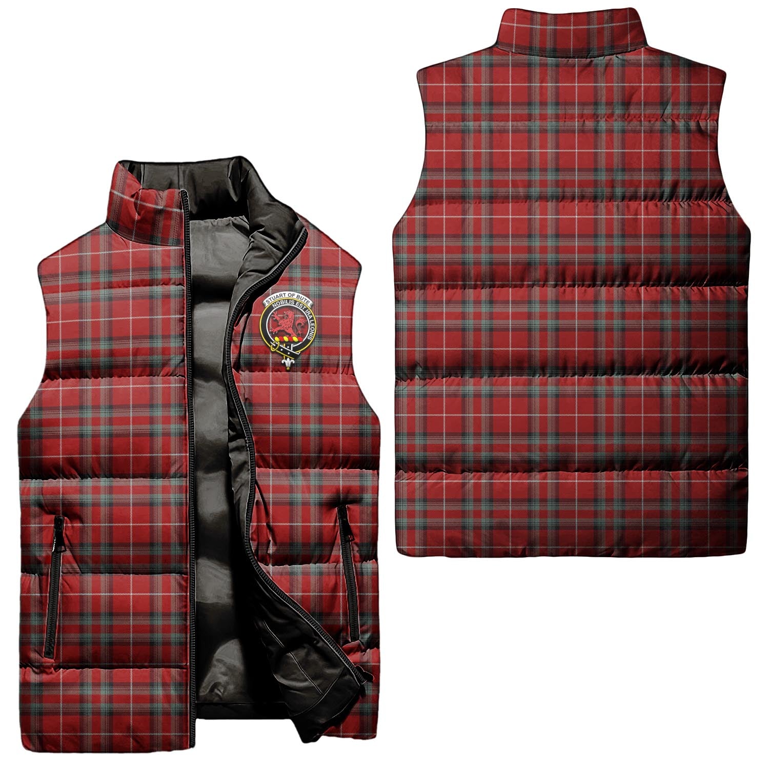 stuart-of-bute-clan-puffer-vest-family-crest-plaid-sleeveless-down-jacket