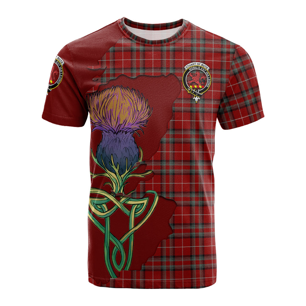 stuart-of-bute-tartan-family-crest-t-shirt-tartan-plaid-with-thistle-and-scotland-map-t-shirt