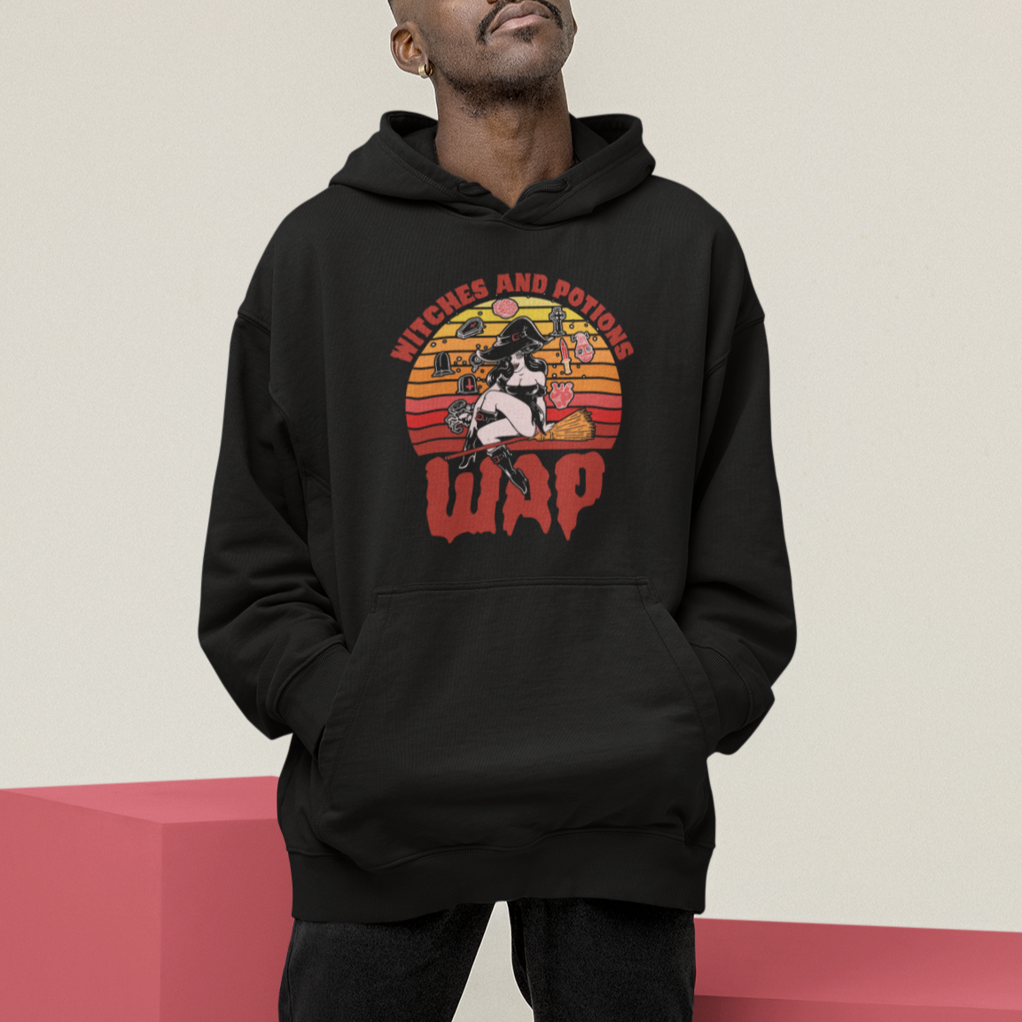 Witch Hoodie WAP Witches And Potions Retro - Wonder Print Shop