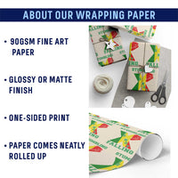 Stumbling Is Not Falling Wrapping Paper Roll African American Black History Month TS12