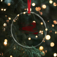 Stupid Canadian Wolf Bird Common Loon Crystal Glass Ornament Funny Absurd Bird Meme Humor - Wonder Print Shop