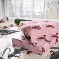 Stupid Canadian Wolf Bird Common Loon Wrapping Paper Roll Funny Absurd Bird Meme Humor - Wonder Print Shop