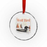 Stupid Canadian Wolf Bird Crystal Glass Ornament Retro LGBT Hockey Fan Romance - Wonder Print Shop