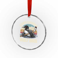 Stupid Canadian Wolf Bird Crystal Glass Ornament Retro Romance Hockey LGBT Book Movie Fans Gift