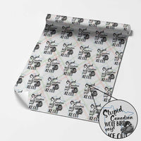 Stupid Canadian Wolf Bird Says Ice Out Wrapping Paper Roll Funny Activist Loon Minnesota Rebel