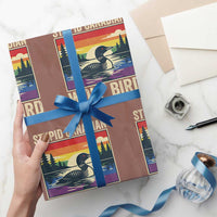 Stupid Canadian Wolf Bird Wrapping Paper Roll Funny Common Loon Meme LGBT Hockey - Wonder Print Shop