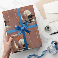 Stupid Canadian Wolf Bird Wrapping Paper Roll Retro LGBT Hockey Fan Romance - Wonder Print Shop
