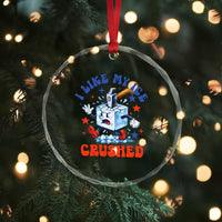 Subtle Abolish ICE Crystal Glass Ornament Vintage I Like My Ice Crushed