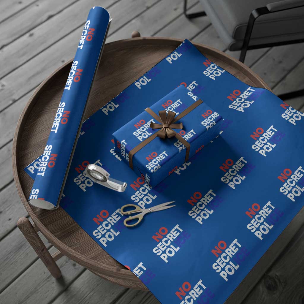 Subtle Abolish Ice Wrapping Paper Roll No Secret Police