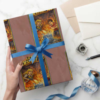 Subtle Abolish Ice Wrapping Paper Roll Retro Protest Satirical Graphic Let's Destroy Ice