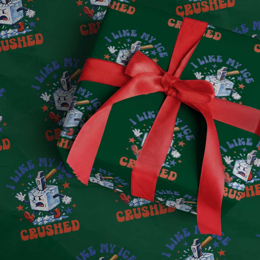 Subtle Abolish ICE Wrapping Paper Roll Vintage I Like My Ice Crushed