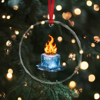 Subtle Anti Ice Crystal Glass Ornament Ice Melting Satire Political Humor