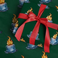 Subtle Anti Ice Wrapping Paper Roll Ice Melting Satire Political Humor