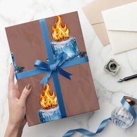 Subtle Anti Ice Wrapping Paper Roll Ice Melting Satire Political Humor