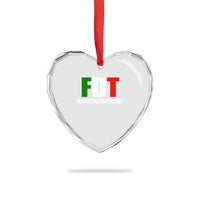 Subtle FDT Christmas Heart Crystal Glass Ornament Hidden Message Funny Festive December Tree - Wonder Print Shop