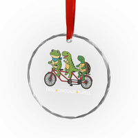 Subtle FDT Crystal Glass Ornament Frog Dinosaur Turtle Political Satire - Wonder Print Shop