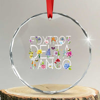 Subtle FDT Floral Crystal Glass Ornament Foxtrot Delta Tango Flower Resist