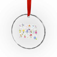 Subtle FDT Floral Crystal Glass Ornament Foxtrot Delta Tango Flower Resist