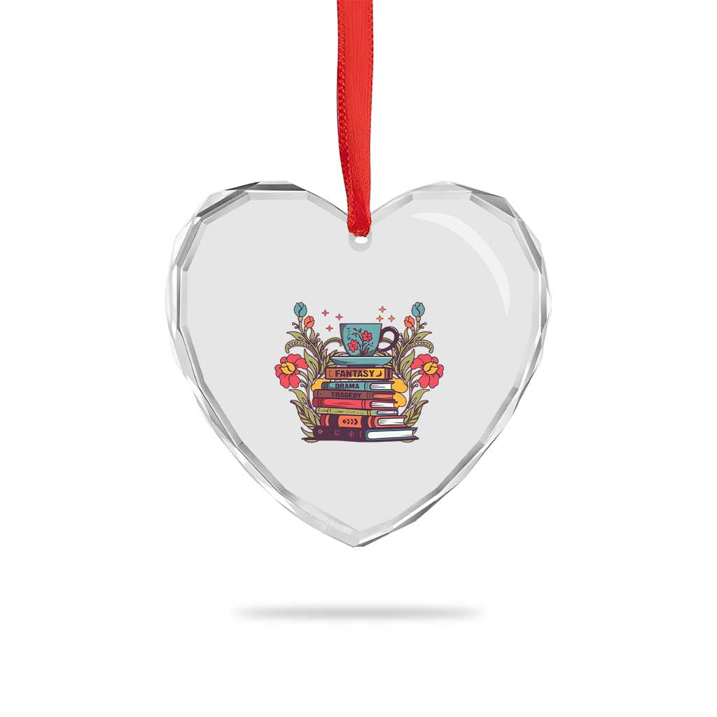 Subtle FDT Heart Crystal Glass Ornament Fantasy Drama Tragedy Book Lover - Wonder Print Shop