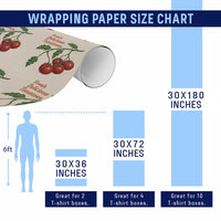 Subtle FDT Wrapping Paper Roll Fresh Delicious Tomatoes Retro Tomato Vine Graphic Political Humor