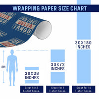 Subtle FDT Wrapping Paper Roll Foxtrots Delta Tangos