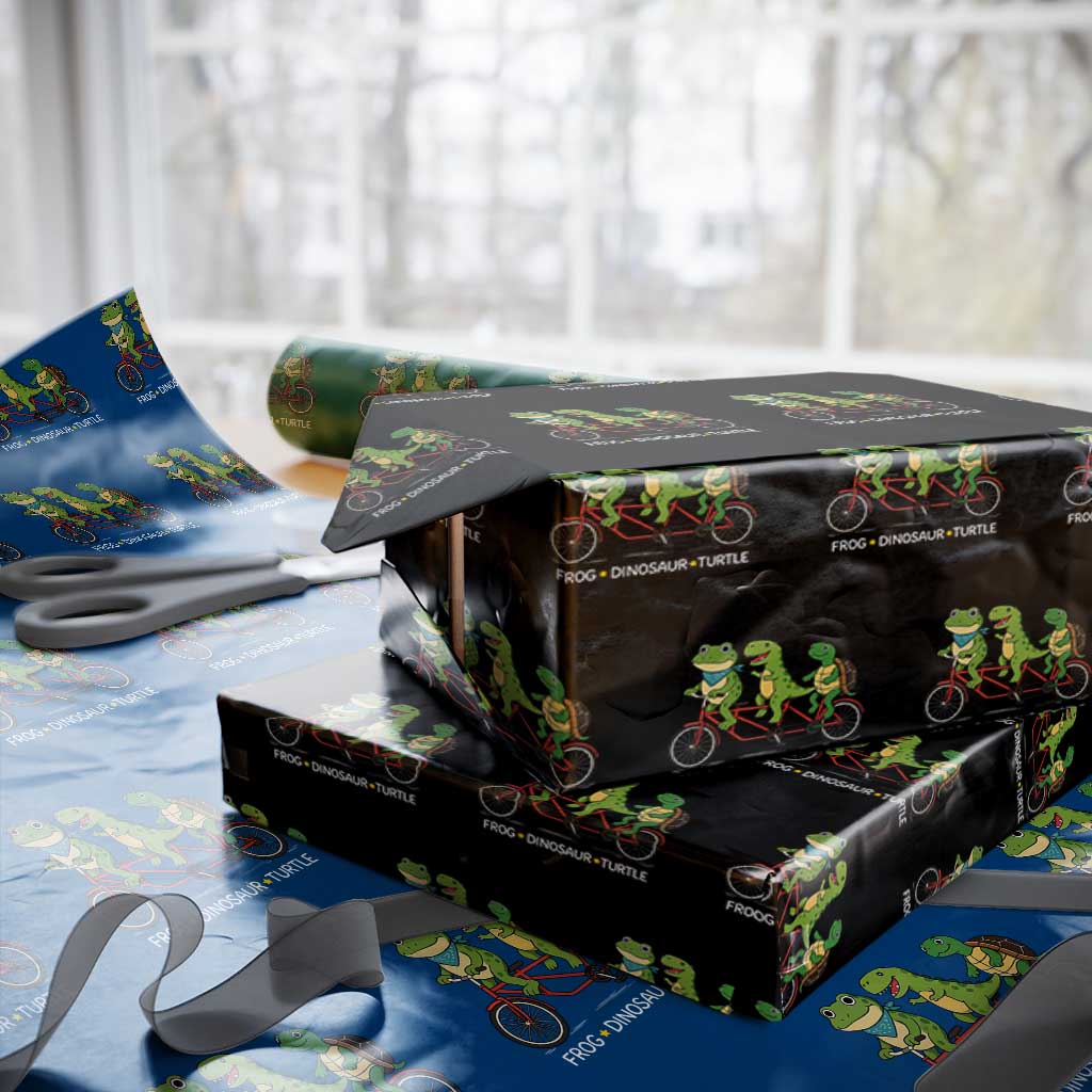 Subtle FDT Wrapping Paper Roll Frog Dinosaur Turtle Political Satire - Wonder Print Shop