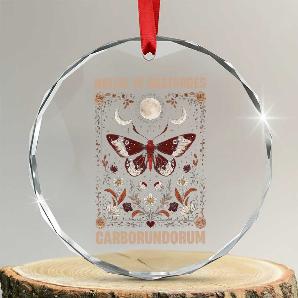 Subtle Feminist Crystal Glass Ornament Women's Rights Dont Let The Bastards Grind You Down - Wonder Print Shop