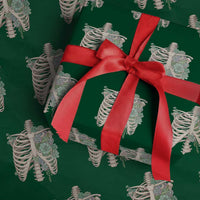 Succulent Body Skeleton Wrapping Paper Roll Creepy Plant Lover Gift - Wonder Print Shop