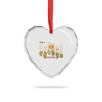 Succulent Plant Lover Gift Heart Crystal Glass Ornament Cactus Crew - Wonder Print Shop