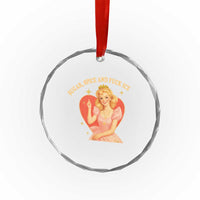 Sugar Spice and F Ice Retro Fairy Crystal Glass Ornament Feminist Against Ice Protest Political Resistance