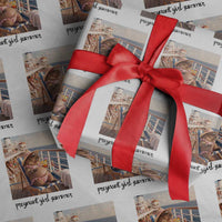 Summer Capybara Pregnancy Wrapping Paper Roll Baby Announcement Gift