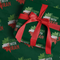 Sunflower Iran Flag Wrapping Paper Roll Persian Freedom I Stand With Iran