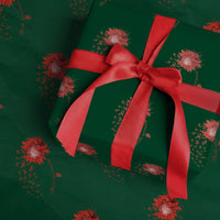 Sunflower Stroke Awareness Red Ribbon Wrapping Paper Roll