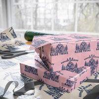 Support Wildlife Raise Twins Wrapping Paper Roll Twin Dad Mom Parent Bigfoot Family