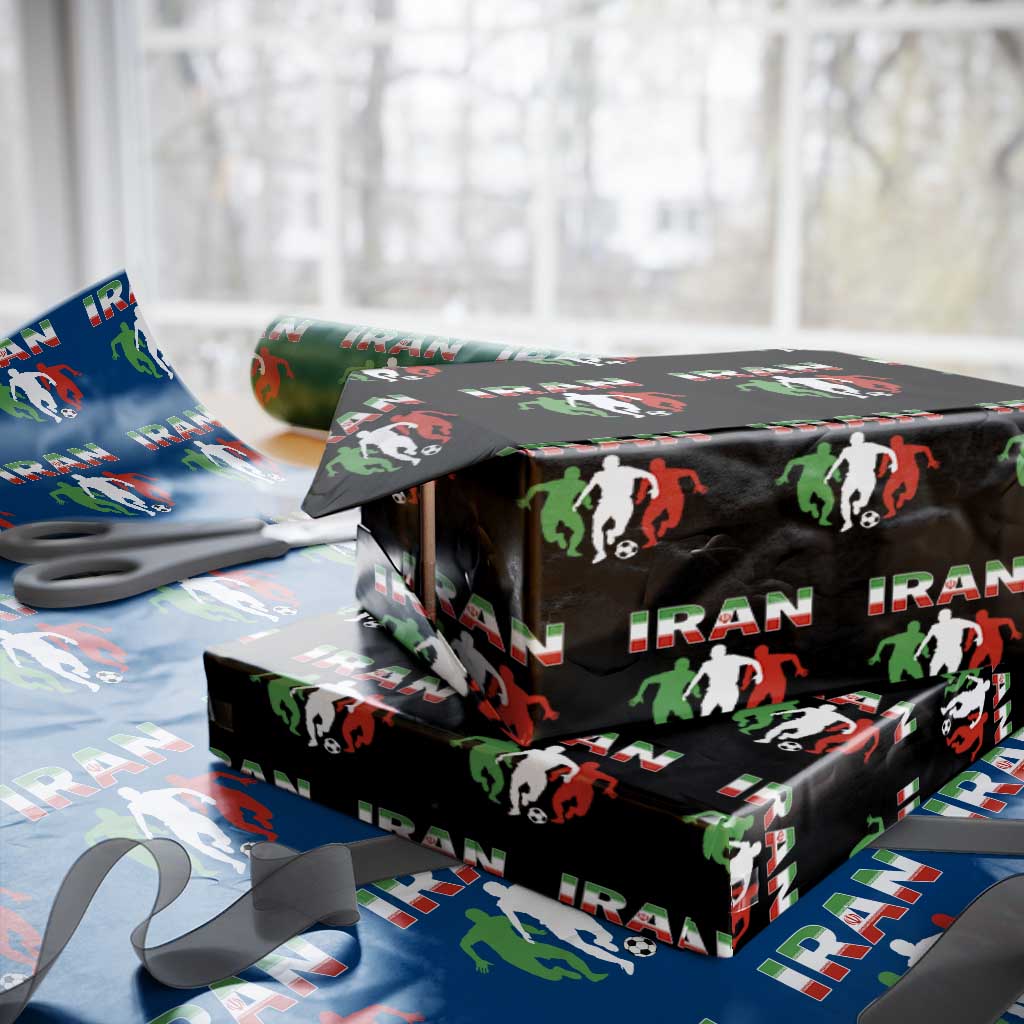Supporting Iran Soccer Fan Wrapping Paper Roll Proud Persian Heritage Gift