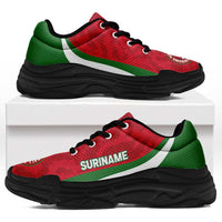Suriname 2026 Football Chunky Sneakers Go Natio Grunge Curve Stylized - Wonder Print Shop
