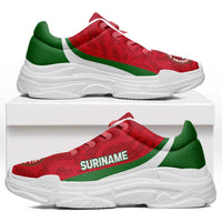 Suriname 2026 Football Chunky Sneakers Go Natio Grunge Curve Stylized - Wonder Print Shop
