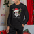 Christmas Sweatshirt Skull Santa Beard Sunglass Candy Cane - Wonder Print Shop
