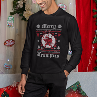 Merry Krampus Horor Christmas Evil Sweatshirt - Wonder Print Shop