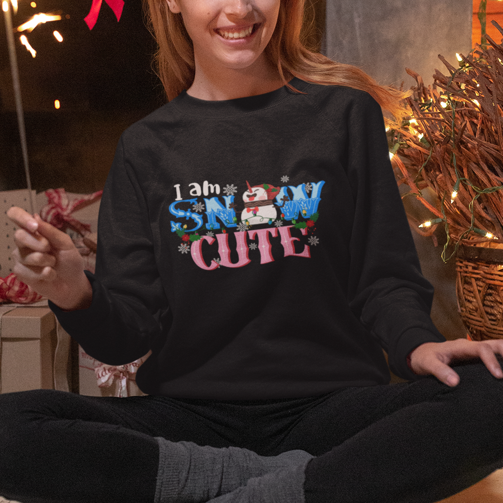 Christmas Sweatshirt I Am Snow Cute Snowman Winter Chilling - Wonder Print Shop