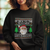 Be Nice To The Teacher Santa Is Watching Claus Ugly Christmas Sweatshirt - Wonder Print Shop