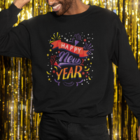Happy New Year 2024 Firework Lucky Years Sweatshirt - Wonder Print Shop