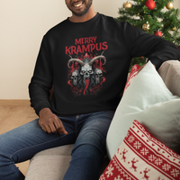 Merry Krampus Horor Christmas Evil Sweatshirt - Wonder Print Shop