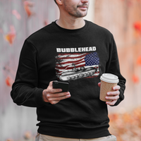 Navy Veteran Sweatshirt Bubblehead Submarine American Flag - Wonder Print Shop
